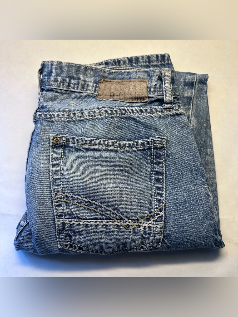 American Eagle Reclaim Slim Straight Mens Jeans Sz 29L (29x34) Light Blue